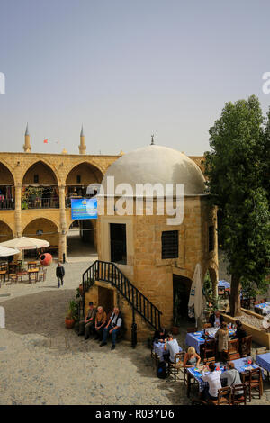 Nikosia, Türkische Republik Nordzypern, Zypern - Bueyuek Han, einem ehemaligen Karawanserei Stockfoto