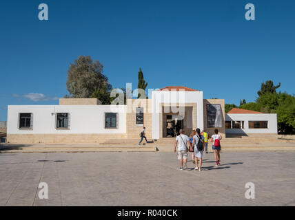 Eintritt zu den Archäologischen Park in Paphos, Cyprustourist Ziel Stockfoto