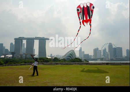 Singapur, Republik Singapur, fliegende Drachen Stockfoto