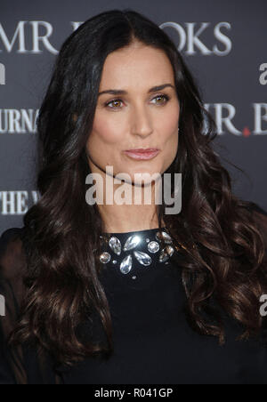 Demi Moore an Herrn Brooks Premiere auf der Chinese Theatre in Los Angeles. headshot MooreDemi 160 Red Carpet Event, Vertikal, USA, Filmindustrie, Prominente, Fotografie, Bestof, Kunst, Kultur und Unterhaltung, Topix Prominente Fashion/Vertikal, Besten, Event in Hollywood Leben - Kalifornien, Roter Teppich und backstage, USA, Film, Stars, Film Stars, TV Stars, Musik, Promis, Fotografie, Bestof, Kunst, Kultur und Unterhaltung, Topix, headshot, vertikal, eine Person aus dem Jahr 2007, Anfrage tsuni@Gamma-USA.com Stockfoto