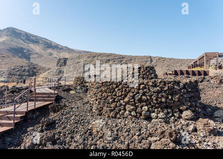 Maipes Archäologischen Park, Agaete im Nordwesten von Gran Canaria, Spanien Stockfoto