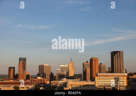 Panorama von St. Paul bei Sonnenuntergang. St. Paul, Minnesota, USA. Stockfoto