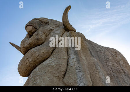 Die großen Merino ist ein 15,2 Meter hoch konkrete Merino Ram, in Goulburn, New South Wales, Australien. Den Spitznamen "Rambo" von Einheimischen, Australien. Stockfoto