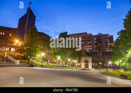 Halifax Rathaus bei Nacht. Halifax, Nova Scotia, Kanada. Stockfoto