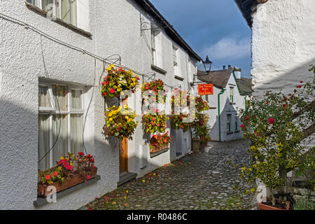 Wordsworth Street Hawkshead Village South Lakeland Cumbria GROSSBRITANNIEN Stockfoto