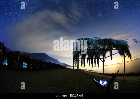 Nacht in der Wüste. South Sinai. Ägypten Stockfoto