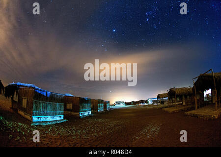 Nacht in der Wüste. South Sinai. Ägypten Stockfoto