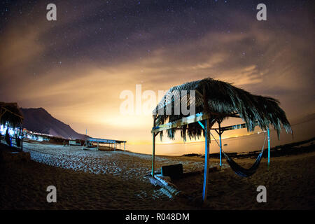 Nacht in der Wüste. South Sinai. Ägypten Stockfoto