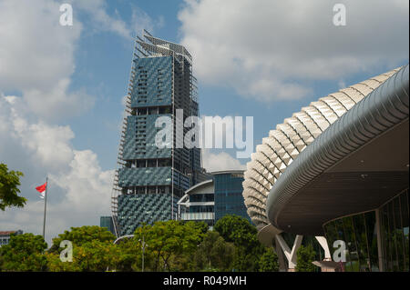 Republik Singapur, vorplatz an der Esplanade Theater Stockfoto