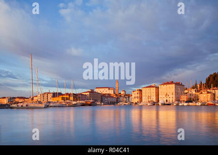 Piran Hafen, Piran, Primorska, Adria, Slowenien Stockfoto