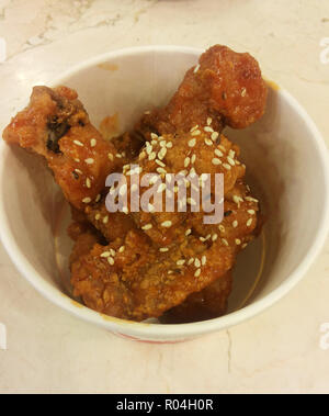 Korean BBQ Bulgogi Huhn Stockfoto