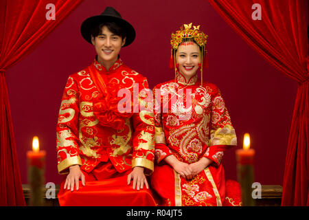 Chinesische klassische Hochzeit Stockfoto