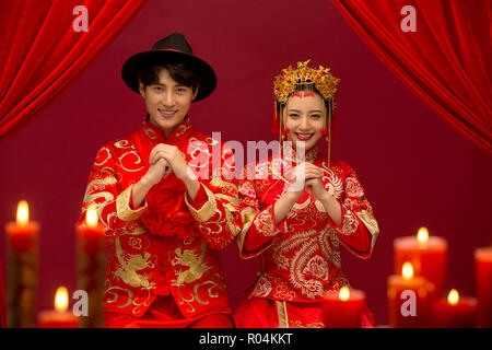 Chinesische klassische Hochzeit Stockfoto