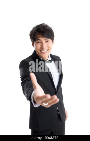 Hübscher Bräutigam Stockfoto
