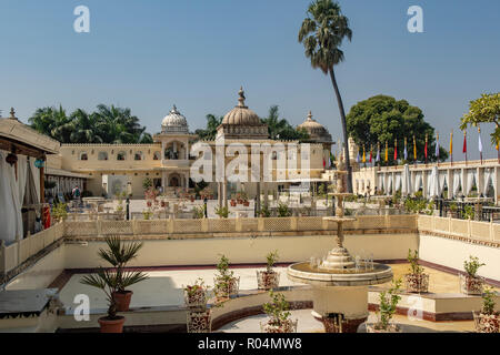 Jag Mandir Palace, See Pichola, Udaipur, Rajasthan, Indien Stockfoto