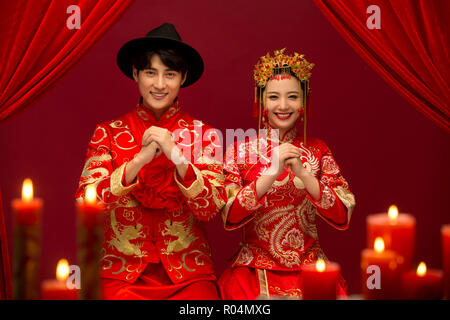 Chinesische klassische Hochzeit Stockfoto