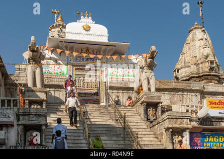 Jagdish Tempel, Udaipur, Rajasthan, Indien Stockfoto