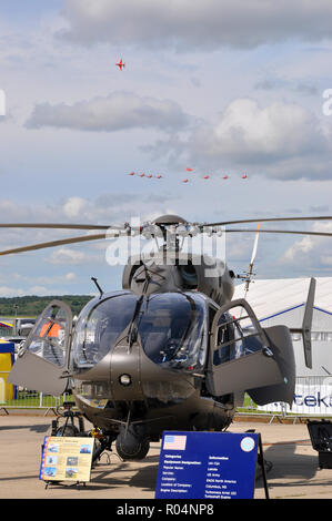 EADS Airbus Eurocopter Hubschrauber UH-72Lakota zweimotorige Hubschrauber auf der internationalen Luftfahrtausstellung in Farnborough. Die UH-72 ist eine militarisierte Version Stockfoto