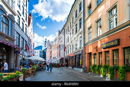 Die Altstadt von Riga, Lettland, Baltikum, Europa Stockfoto