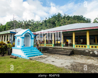 Haus der Begegnung in der Stadt Lufilufi auf der Insel Upolu, Samoa, Südsee Inseln, Pazifik Stockfoto