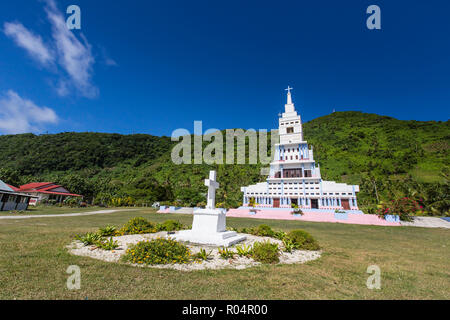 St. Peter Chanel Katholische Kirche in Poi, Futuna Island, französisches Territorium Wallis und Futuna, Süd Pazifik Inseln, Pazifik Stockfoto