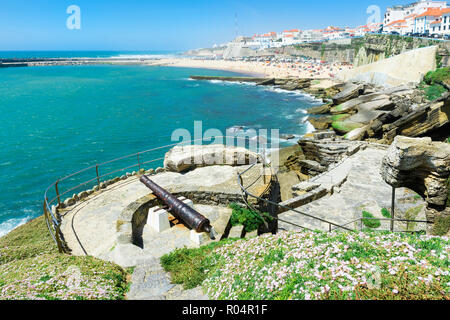 Praia dos Pescadores (Fischer's Beach), Ericeira, Lissabon Küste, Portugal, Europa Stockfoto