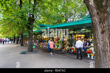 Saktas Blumenmarkt, Riga, Lettland, Baltikum, Europa Stockfoto