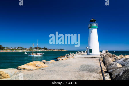 Walton Leuchtturm, Santa Cruz, Kalifornien, Vereinigte Staaten von Amerika, Nordamerika Stockfoto