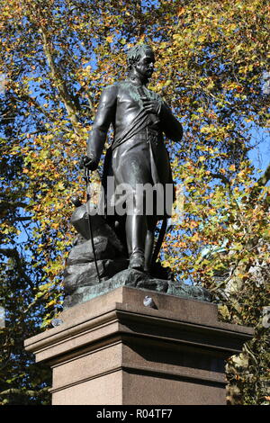 Sir James Outram Statue, Whitehall Gardens, Victoria Embankment, Westminster, London, England, Großbritannien, USA, UK, Europa Stockfoto