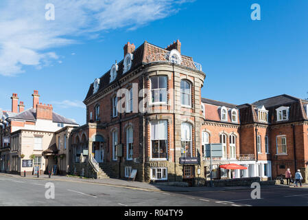 Alte Coppers Malt House ist die älteste Kneipe in Church Stretton, Shropshire Stockfoto