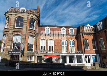 Alte Coppers Malt House ist die älteste Kneipe in Church Stretton, Shropshire Stockfoto