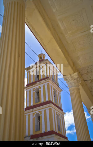 Das Leben auf der Straße in der kubanischen Stadt Remedios, Villa Clara, Kuba. Es ist, als der 8. älteste Stadt in Kuba anerkannt. Stockfoto