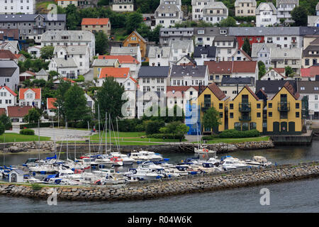 Yacht Marina, Bergen, Hordaland County, Norwegen, Skandinavien, Europa Stockfoto