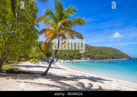 Saltwhistle Bay, Mayreau, den Grenadinen, St. Vincent und die Grenadinen, Karibik, Karibik, Zentral- und Lateinamerika Stockfoto