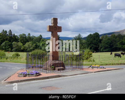 Traquair Dorf, Tweed Valley, Grenzen, Schottland, UK im August Stockfoto