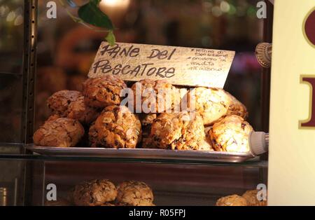 Bereich del Pescatore in einer Bäckerei in Florenz Stockfoto