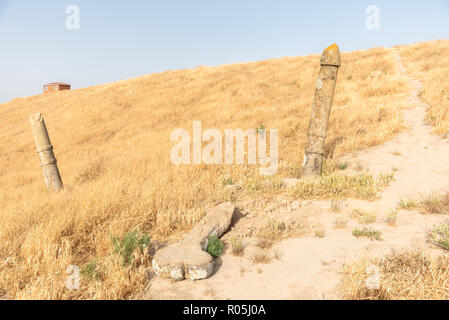 Khaled Nabi Friedhof, in der Gokcheh Dagh Hügel der turkmenischen Sahra in Golestan, nördlichen Iran gelegen Stockfoto