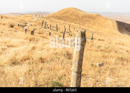 Khaled Nabi Friedhof, in der Gokcheh Dagh Hügel der turkmenischen Sahra in Golestan, nördlichen Iran gelegen Stockfoto