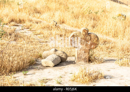 Khaled Nabi Friedhof, in der Gokcheh Dagh Hügel der turkmenischen Sahra in Golestan, nördlichen Iran gelegen Stockfoto