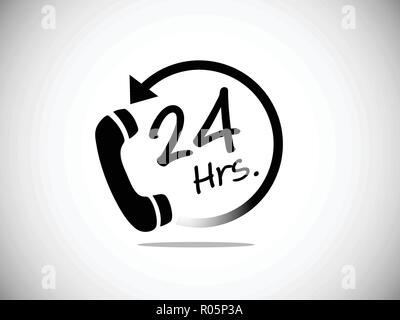 24h Service vector business Symbol Service Stock Vektor
