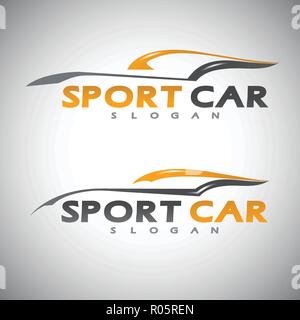 Abstrakte car design concept automotive Themen Vektor logo Vorlage. Vector Illustration Stock Vektor