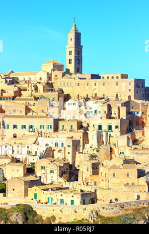 Matera, Italien, eine der ältesten ununterbrochen bewohnten Städte der Welt Stockfoto