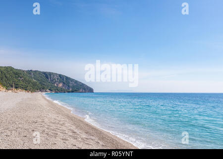 Tropical Beach in Albanien. Ionische Meer Stockfoto