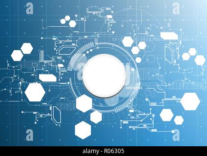 Technologische abstrakte Moderne Licht digital Element board Hintergrund Vorlage vektor design Stock Vektor