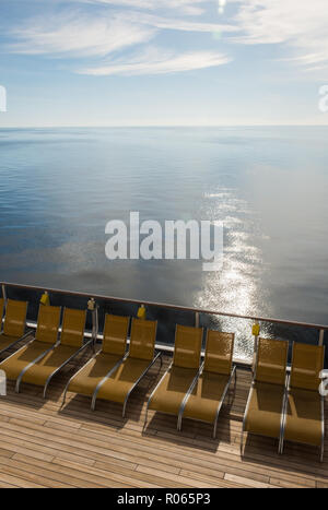 Luxuriösen Kreuzfahrt, Entspannen, Richtung Karibik Stockfoto