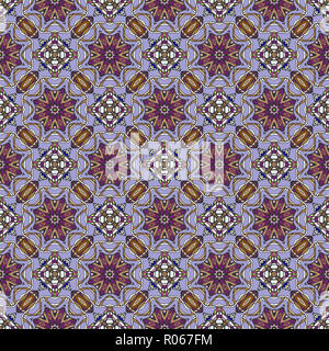 Nichttrivialer helle Farbe abstrakte geometrische Muster, Vektor nahtlose, kann für den Druck auf Stoff, Interieur, Design, Textil, Wallpaper verwendet werden, Cov Stockfoto