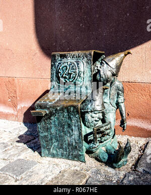 Zwerge um von der Stadt Breslau Polen. Stockfoto