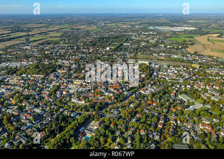 Luftaufnahme Überblick über Unna, Stadtzentrum, Stadtzentrum, südlichen Bezirken, Unna, Ruhrgebiet, Nordrhein-Westfalen, Deutschland, DEU, Europ. Stockfoto