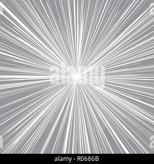 Retro Comic Stil Hintergrund mit Sonnenstrahlen. Stock Vektor