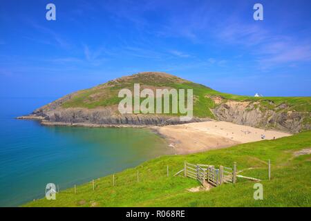 Mwnt Strand, Cardigan Bay, Wales, Vereinigtes Königreich, Europa Stockfoto